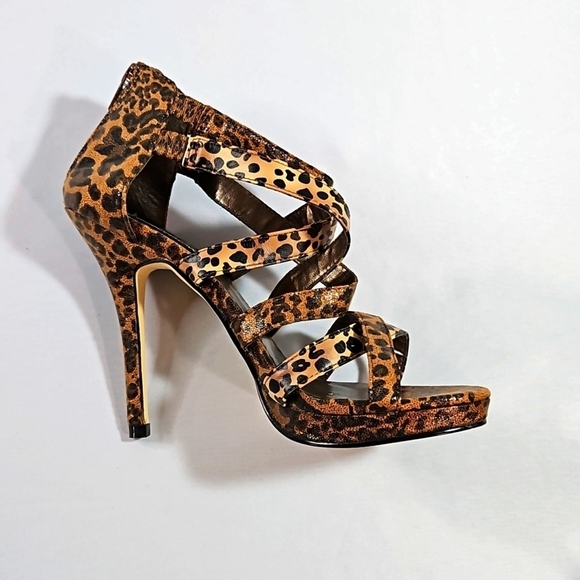 TonyBowls Brown Animal print Heels Size 7 - Picture 5 of 6